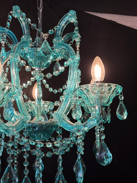 The Belle Époque Chandelier 5 Arms Blue