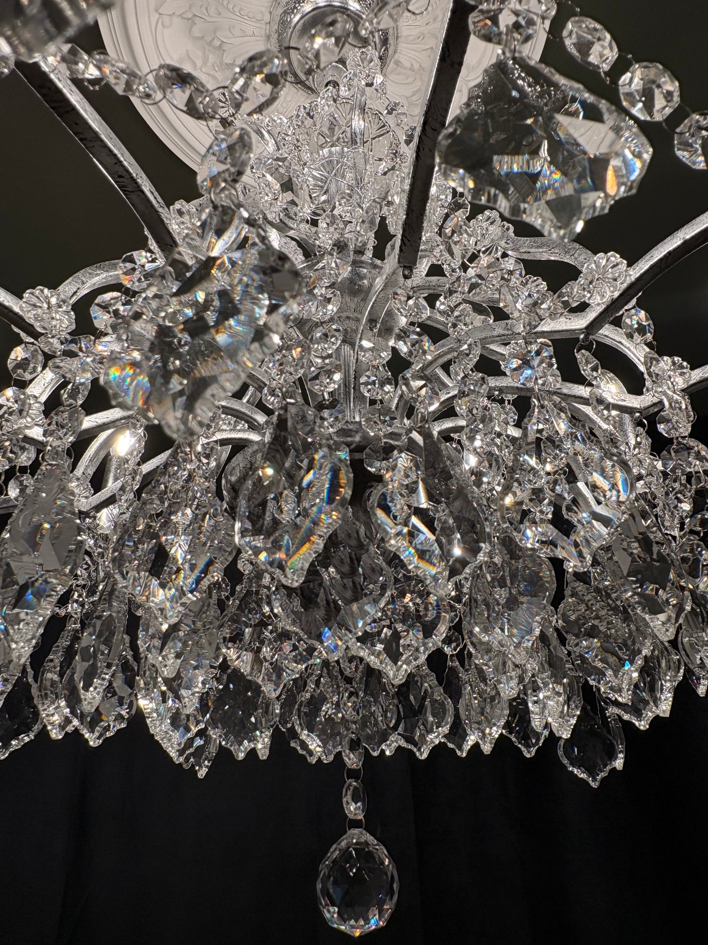 The Palais Chandelier In Silver Leaf