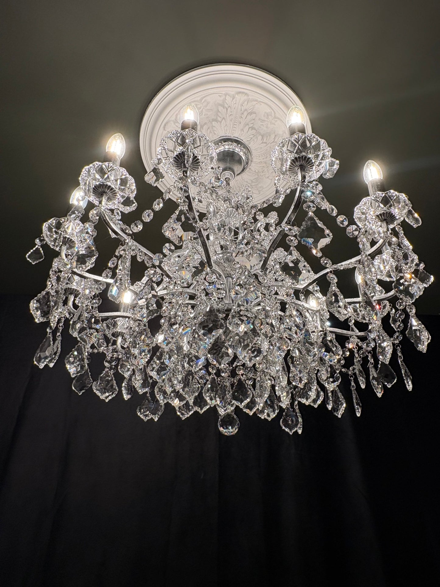 The Palais Chandelier In Silver Leaf