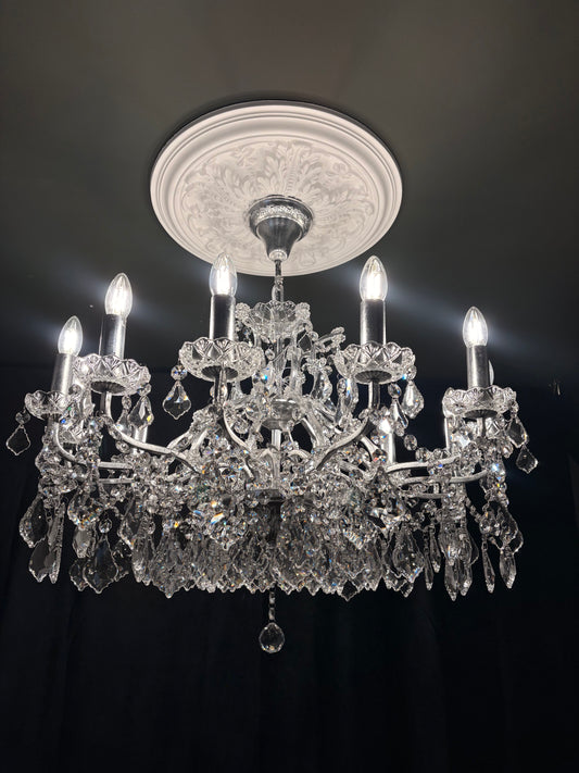 The Palais Chandelier In Silver Leaf